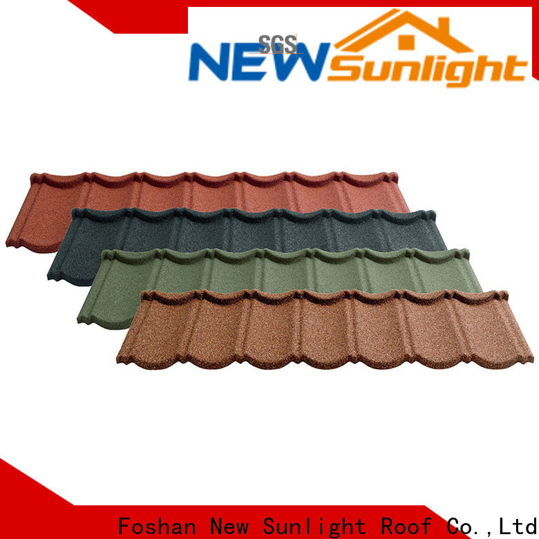 New Sunlight Roof metal metal shingle manufacturers supply for garden construction
