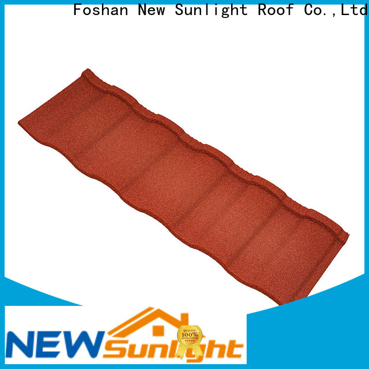 New Sunlight Roof metal spanish roof tile suppliers for Supermarket
