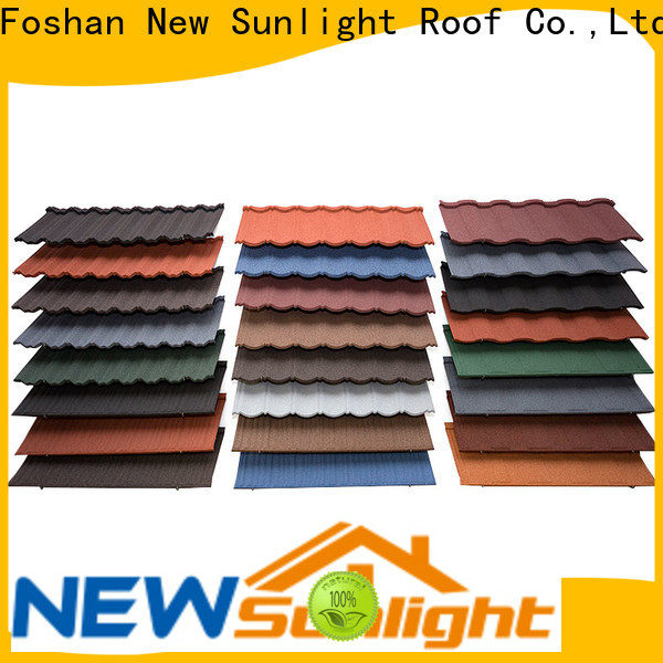 New Sunlight Roof rainbow stone coated metal shingles manufacturers for Building Sports Venues