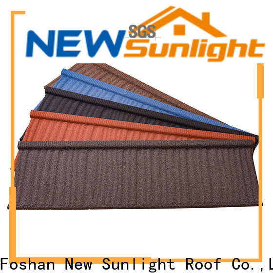 New Sunlight Roof colorful composite roof tile for business for School