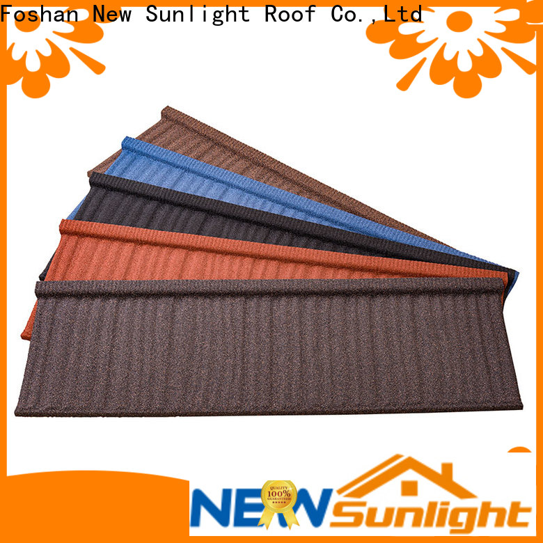 custom colorful stone coated metal roofing tiles tiles supply for Hotel