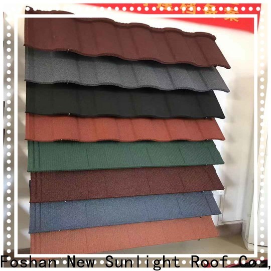 New Sunlight Roof top metal tile shake roof factory for warehouse market