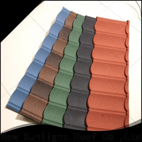 New Sunlight Roof stone coated steel shingles manufacturers for School