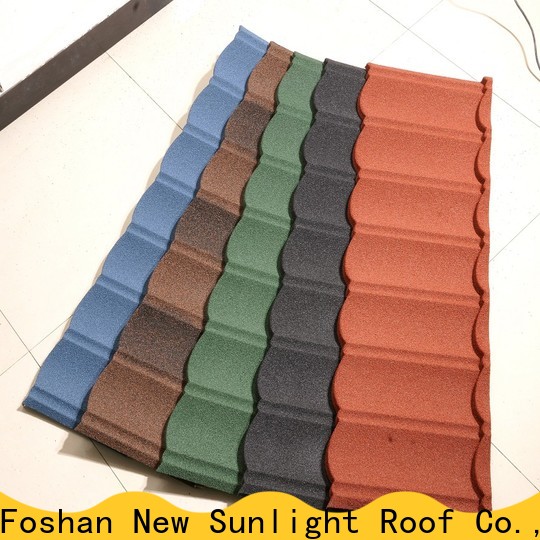 New Sunlight Roof tile stone coated steel roofing manufacturers suppliers for greenhouse cultivation