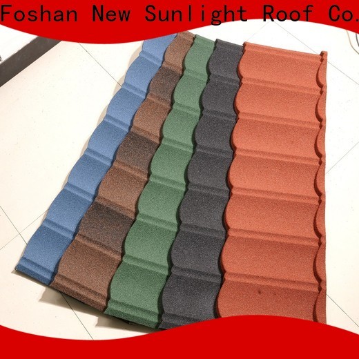 New Sunlight Roof coated stone roof tiles manufacturers for industrial workshop