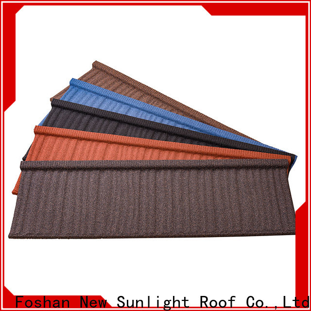 New Sunlight Roof stone metal tiles factory for Villa