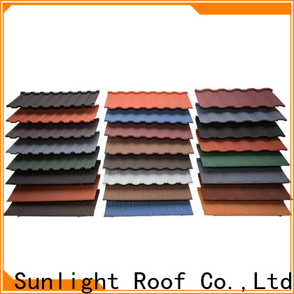 New Sunlight Roof custom stone coated metal shingles supply for Office